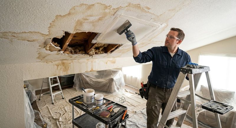 Basement Drywall Repair in Alpharetta, GA