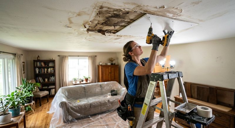 Ceiling Crack Repair in Wilmington, NC