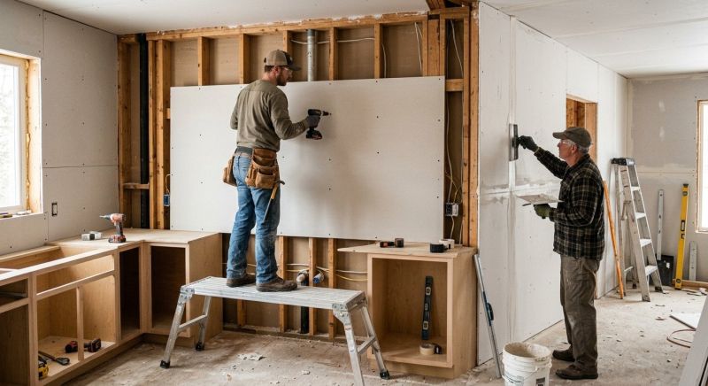Kitchen Drywall Installation in Wilmington, NC