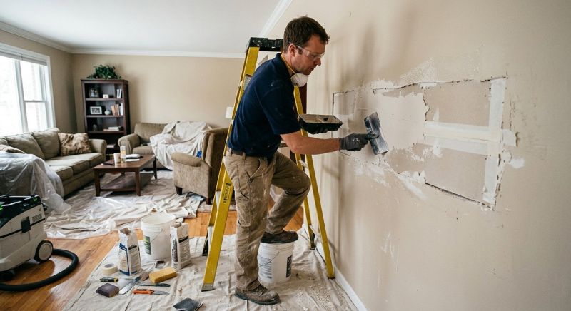 Basement Drywall Repair in Conroe, TX
