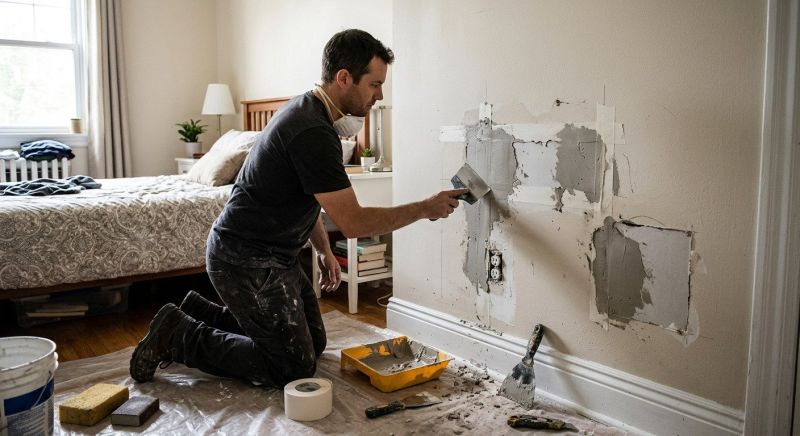 Bedroom Wall Repair in Wilmington, NC
