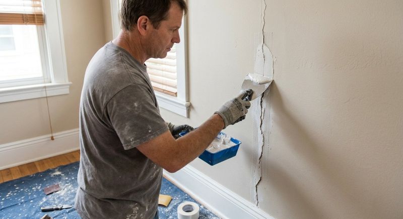 Ceiling Crack Repair in Kansas City, KS