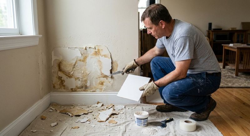 Garage Drywall Repair in Wilmington, NC
