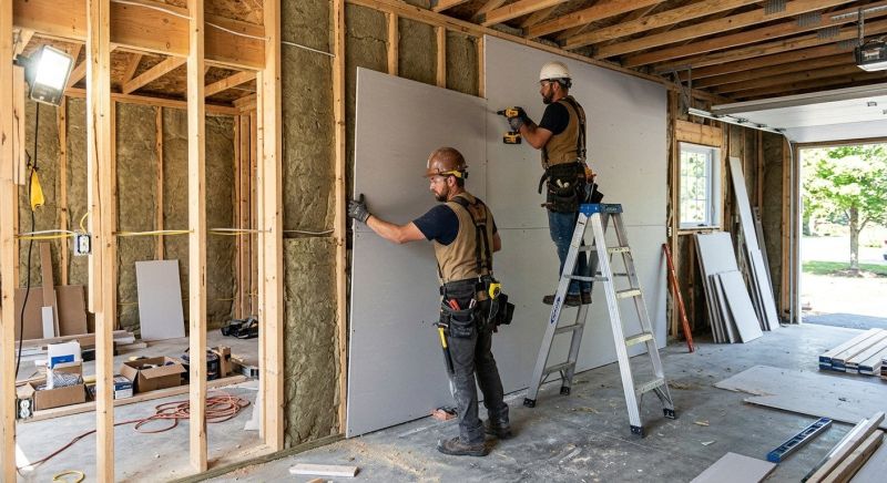 Garage Drywall Replacement in Kansas City, MO