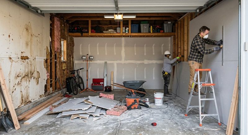Garage Wallboard Installation in Kansas City, MO