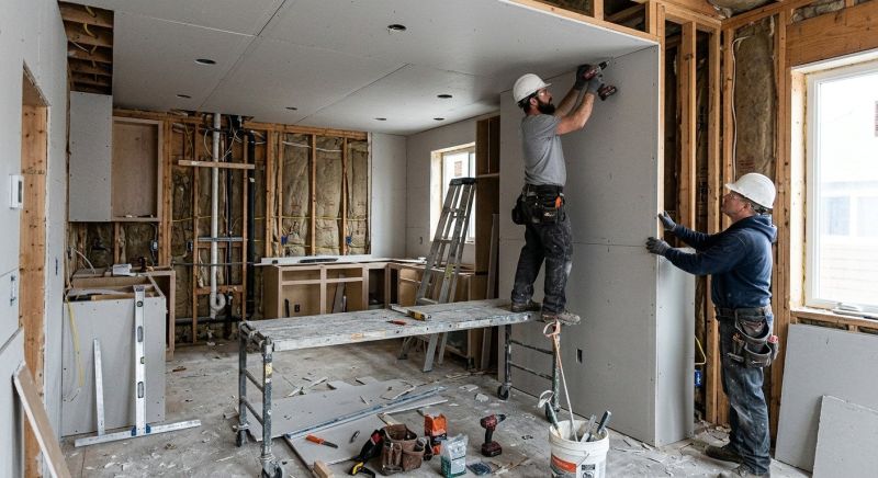 Kitchen Drywall Installation in Conroe, TX