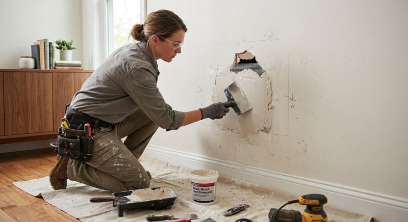 Wallboard Repair in Wilmington, NC